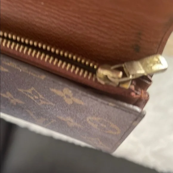 Louis Vuitton  Authentic Monogram Porte Monnaie Credit Long Wallet 1989 Minty - Picture 9 of 12